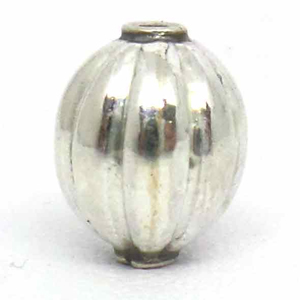 Stamped Beads bali silver bead