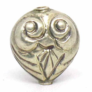 Stamped Beads bali silver bead