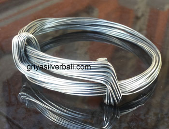 Bangle bali silver bead