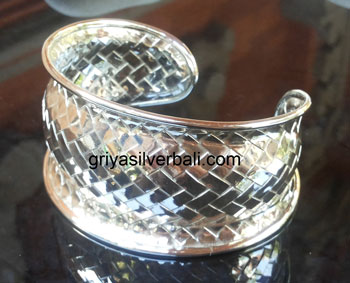 Bangle bali silver bead