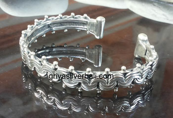 Bangle bali silver bead