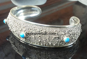 Bangle bali silver bead