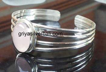 Bangle bali silver bead