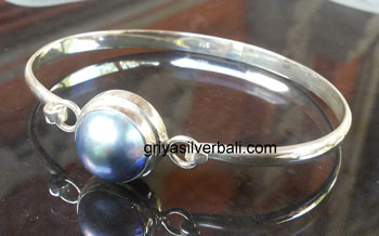 Bangle bali silver bead