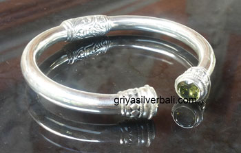 Bangle bali silver bead