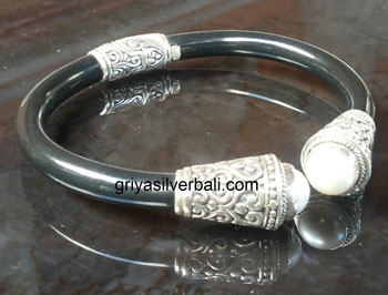 Bangle bali silver bead