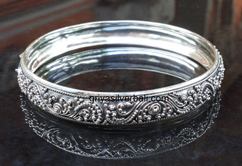 Bangle bali silver bead