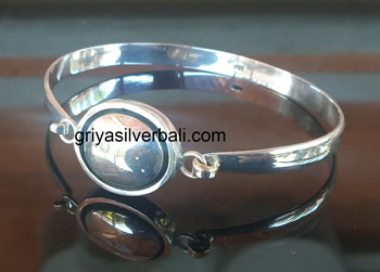 Bangle bali silver bead