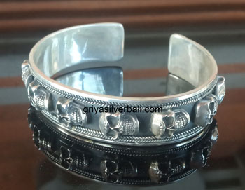 Bangle bali silver bead