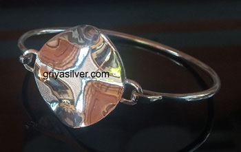 Bangle bali silver bead