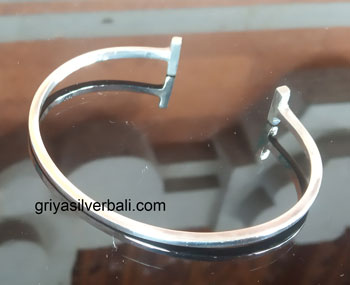 Bangle bali silver bead