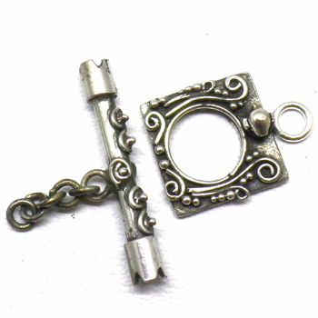 Bali Ornate Toggles bali silver bead