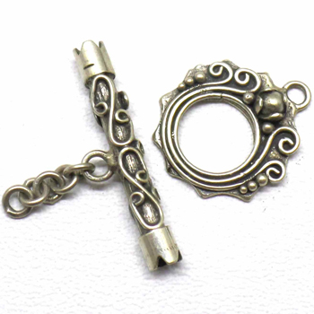 Bali Ornate Toggles bali silver bead