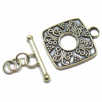 Bali Ornate Toggles bali silver bead