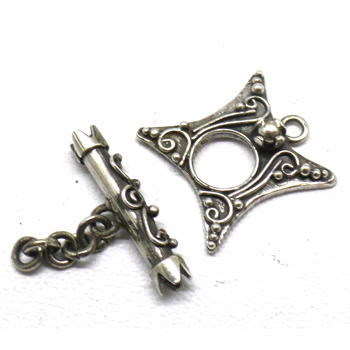 Bali Ornate Toggles bali silver bead