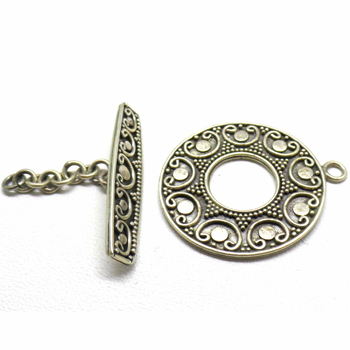 Bali Ornate Toggles bali silver bead