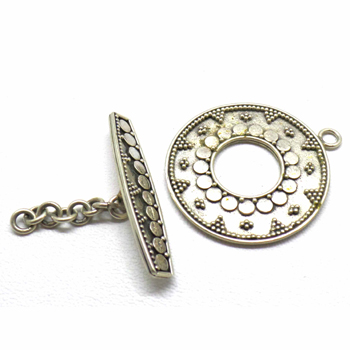 Bali Ornate Toggles bali silver bead