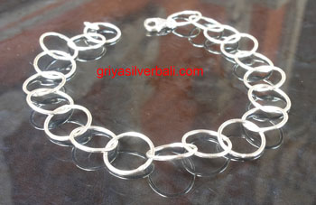 Bracelets bali silver bead