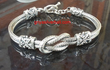 Bracelets bali silver bead