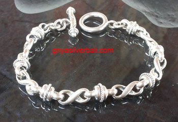 Bracelets bali silver bead