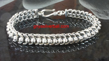 Bracelets bali silver bead