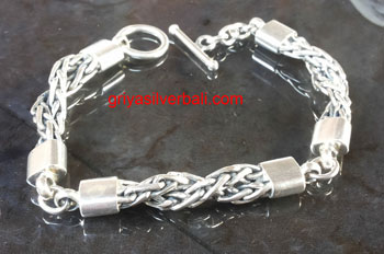 Bracelets bali silver bead