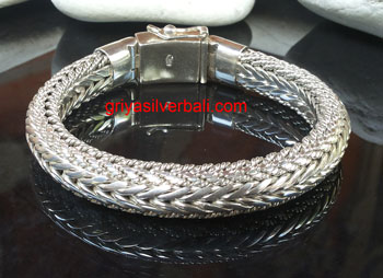 Bracelets bali silver bead