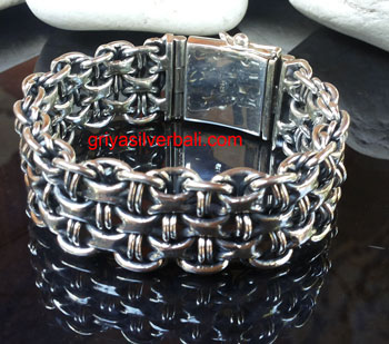 Bracelets bali silver bead