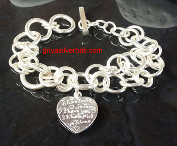 Bracelets bali silver bead