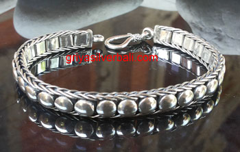 Bracelets bali silver bead