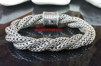 Bracelets bali silver bead