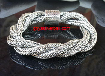 Bracelets bali silver bead