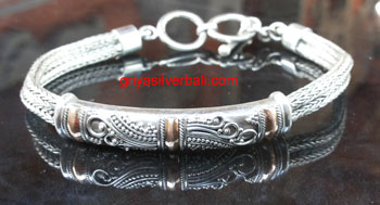 Bracelets bali silver bead