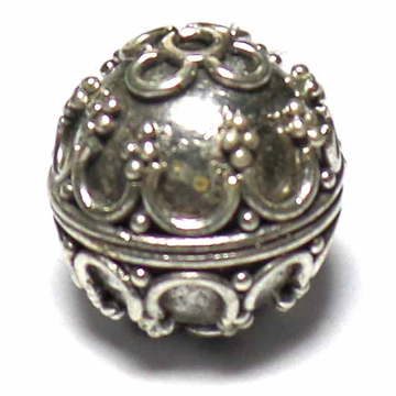 Round Bead bali silver bead