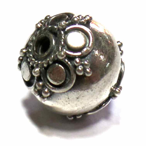 Round Bead bali silver bead