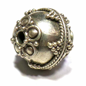 Round Bead bali silver bead