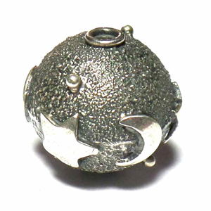 Round Bead bali silver bead