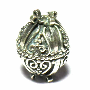 Round Bead bali silver bead