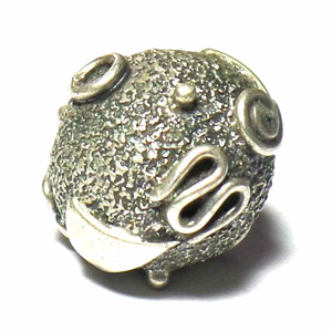 Round Bead bali silver bead