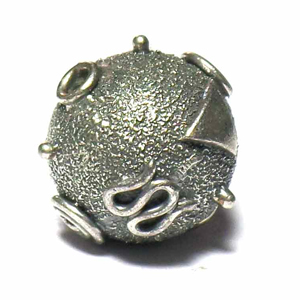 Round Bead bali silver bead