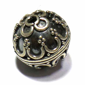 Round Bead bali silver bead