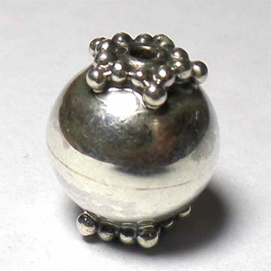 Round Beads bali silver bead