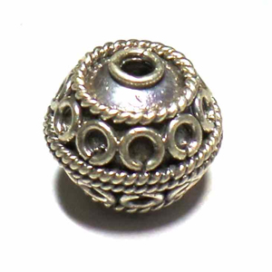 Round Beads bali silver bead