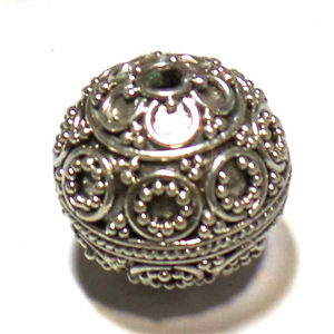 Round Beads bali silver bead