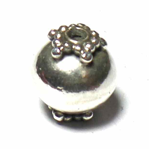 Round Beads bali silver bead