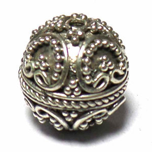 Round Beads bali silver bead