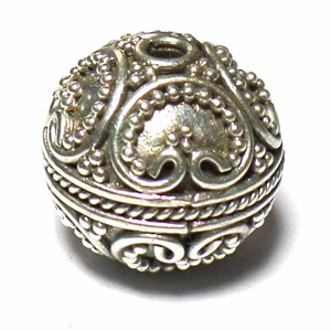 Round Beads bali silver bead