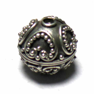 Round Beads bali silver bead