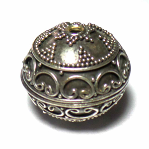 Round Beads bali silver bead