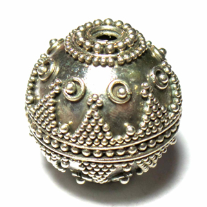 Round Beads bali silver bead